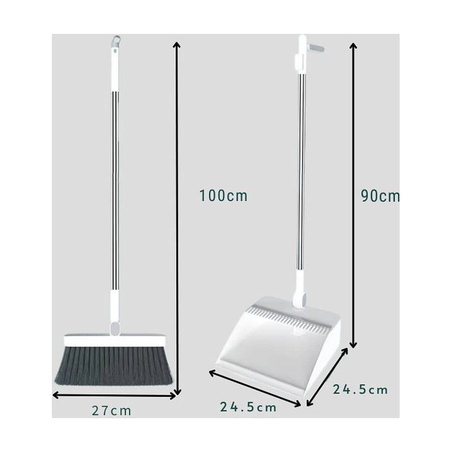 Set Escoba Y Pala Con Dientes Plegable Gira 180 Grados image number 6.0