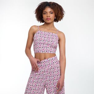 Blusa Crop Sin Mangas Cuello Recto Mujer Rolly Go