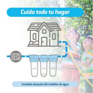 Filtro De Agua Triple Antisarro Sedimentos, Cloro Splendid
