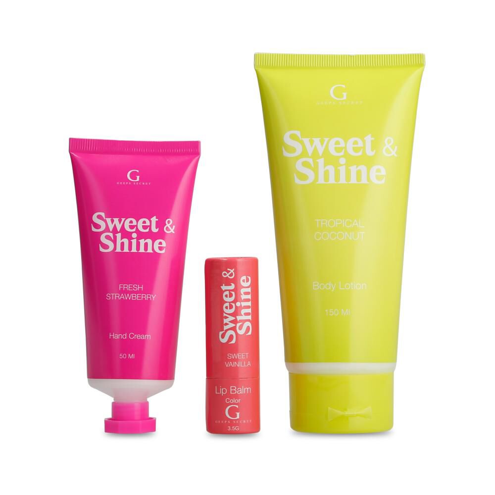 Set De Belleza Body Geeps Secret / 50 Ml + 50 Ml + 3.5 G / + Crema De Manos + Loción Corporal + Bálsamo Labial image number 0.0