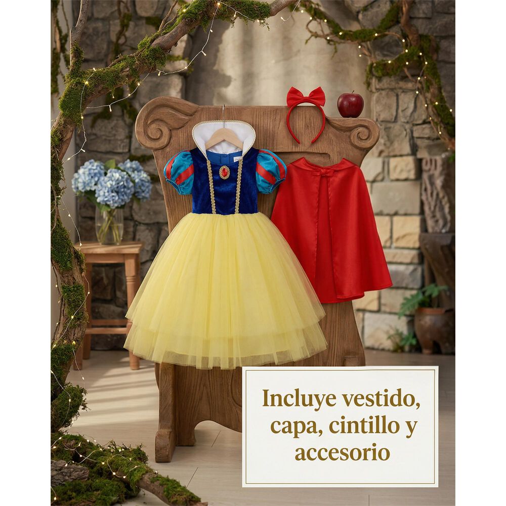 Disfraz Princesas Blanca Nieves Ni&ntilde;a Disney image number 7.0