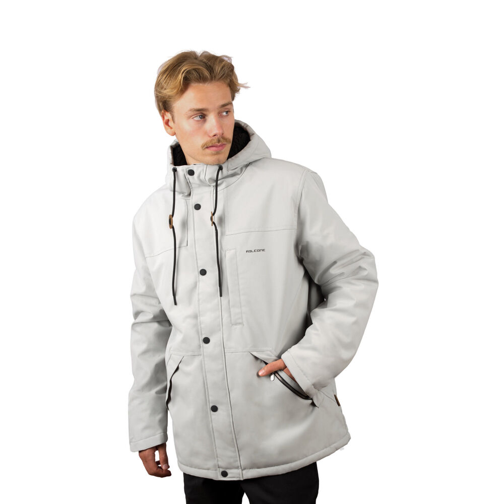Chaqueta Impermeable Chiporro Unexplored V2 Gris Perla Hombre Falcone image number 1.0