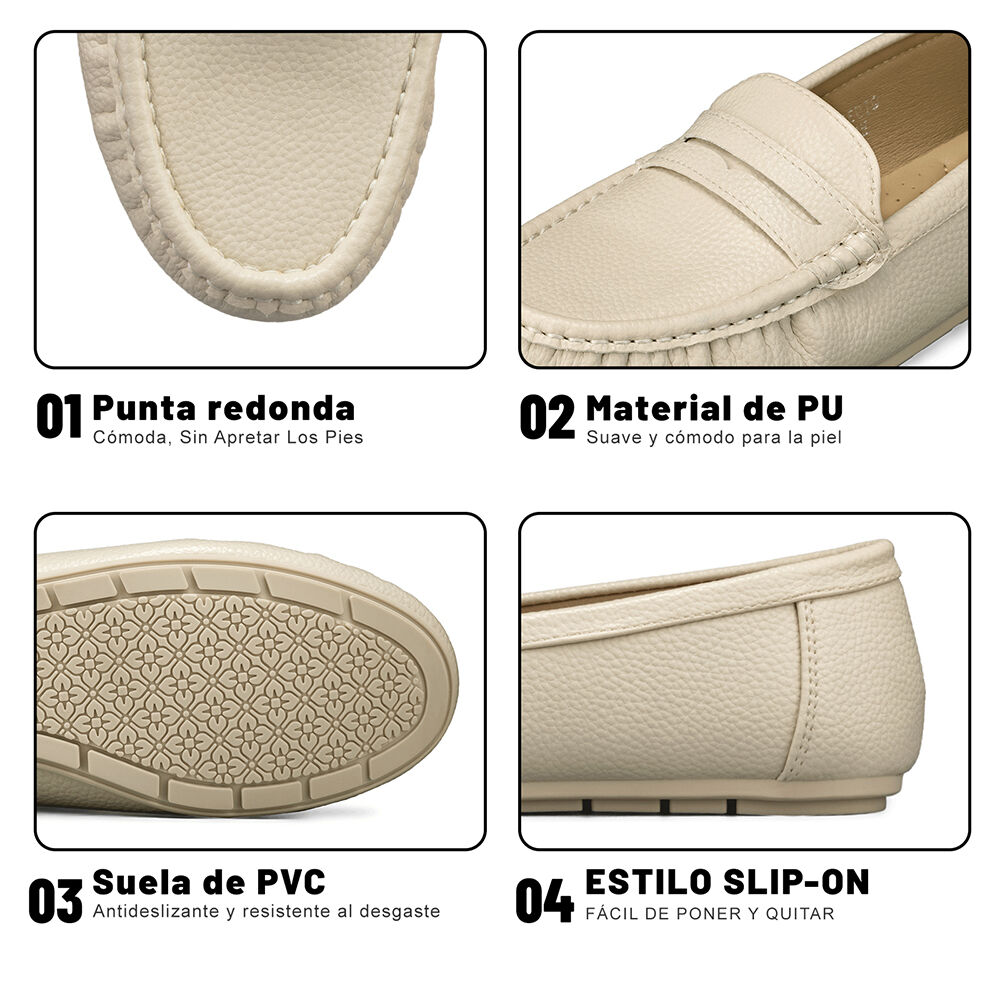 Mocasin Plano Confort Mujer Weide Qiu381 image number 8.0