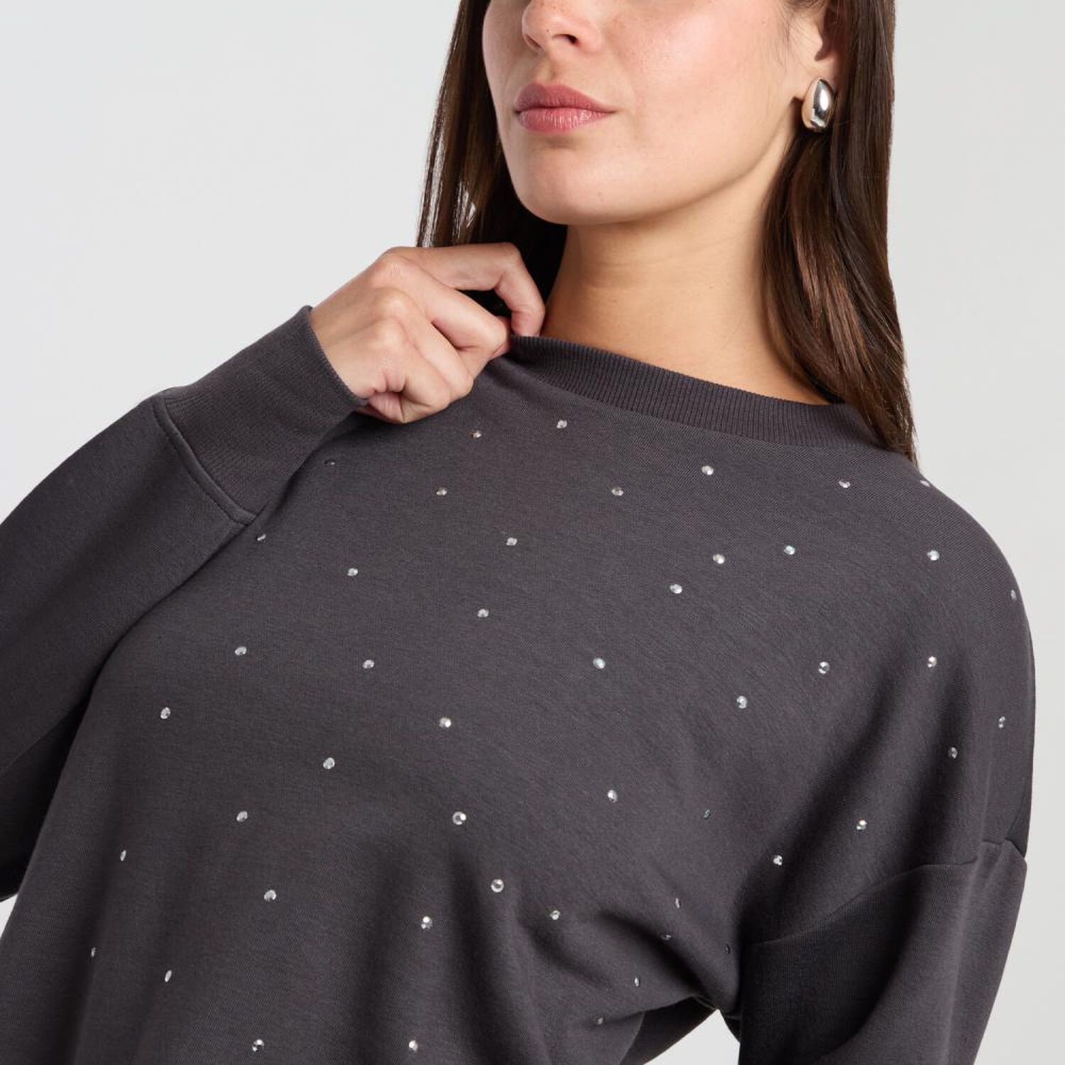 Poler&oacute;n Estampado Regular Cuello Redondo Mujer Rolly Go image number 4.0