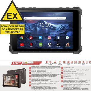 Cenava A80st, Tablet Intr&iacute;nsecamente Segura Atex, Para Entornos Explosivos