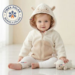 Poler&oacute;n Polar Con Capucha Invierno Beb&eacute; Ni&ntilde;a Fluffy Sheep