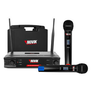 Micr&oacute;fono Doble Inal&aacute;mbrico Novik Unk 330