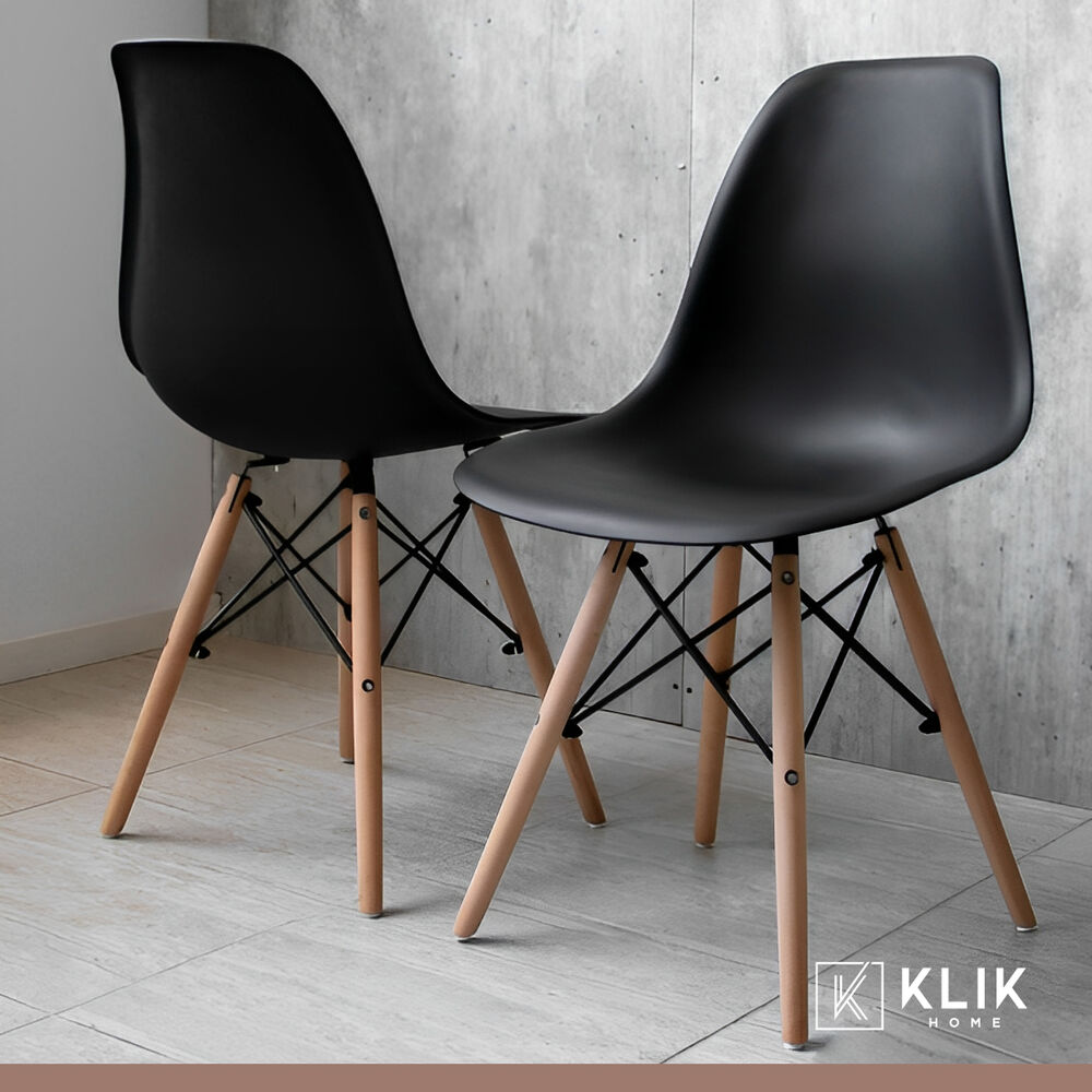 Comedor Mesa Eames Cuadrada Blanca + 4 Sillas Eames Negras image number 7.0