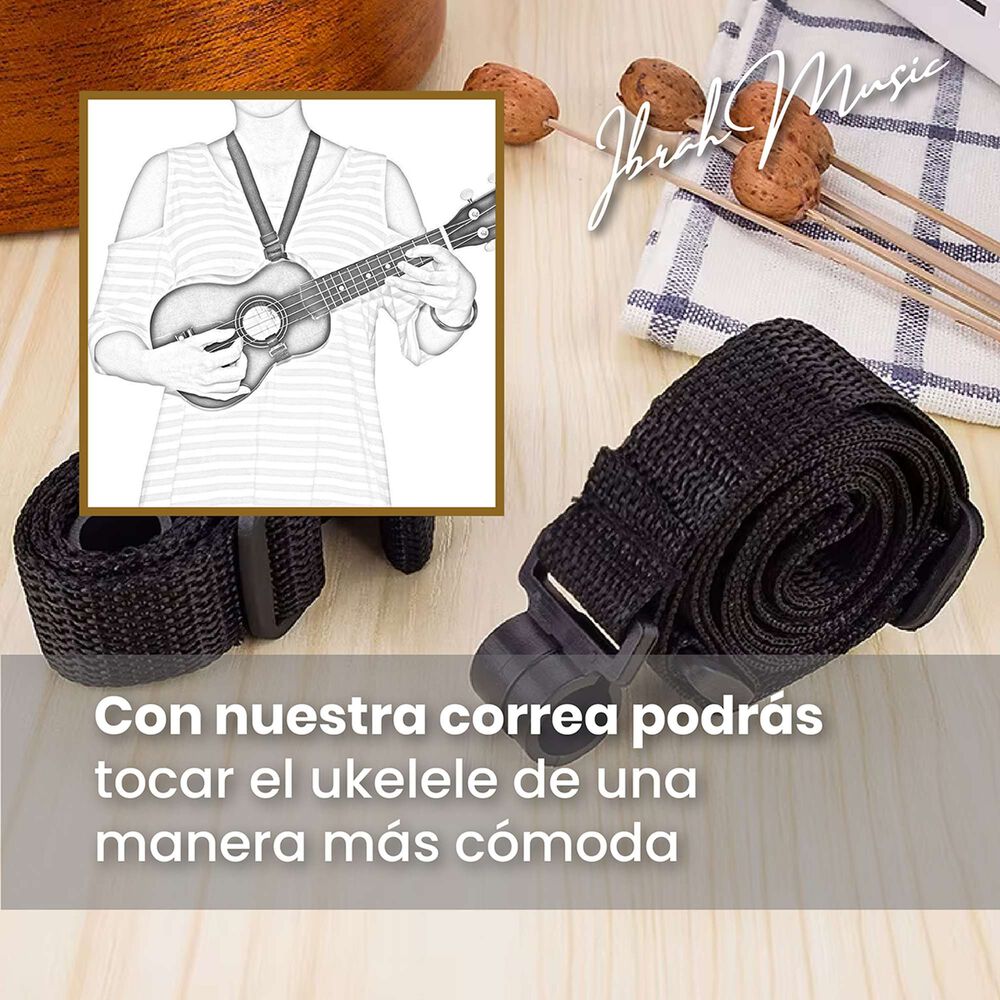 Ukelele Soprano Concierto Ibrah 21 Pulgadas + Accesorios image number 6.0