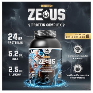 Proteina Zeus Complex 1kg (sabor Vainilla) + Creatina Apolo 300g + Shaker