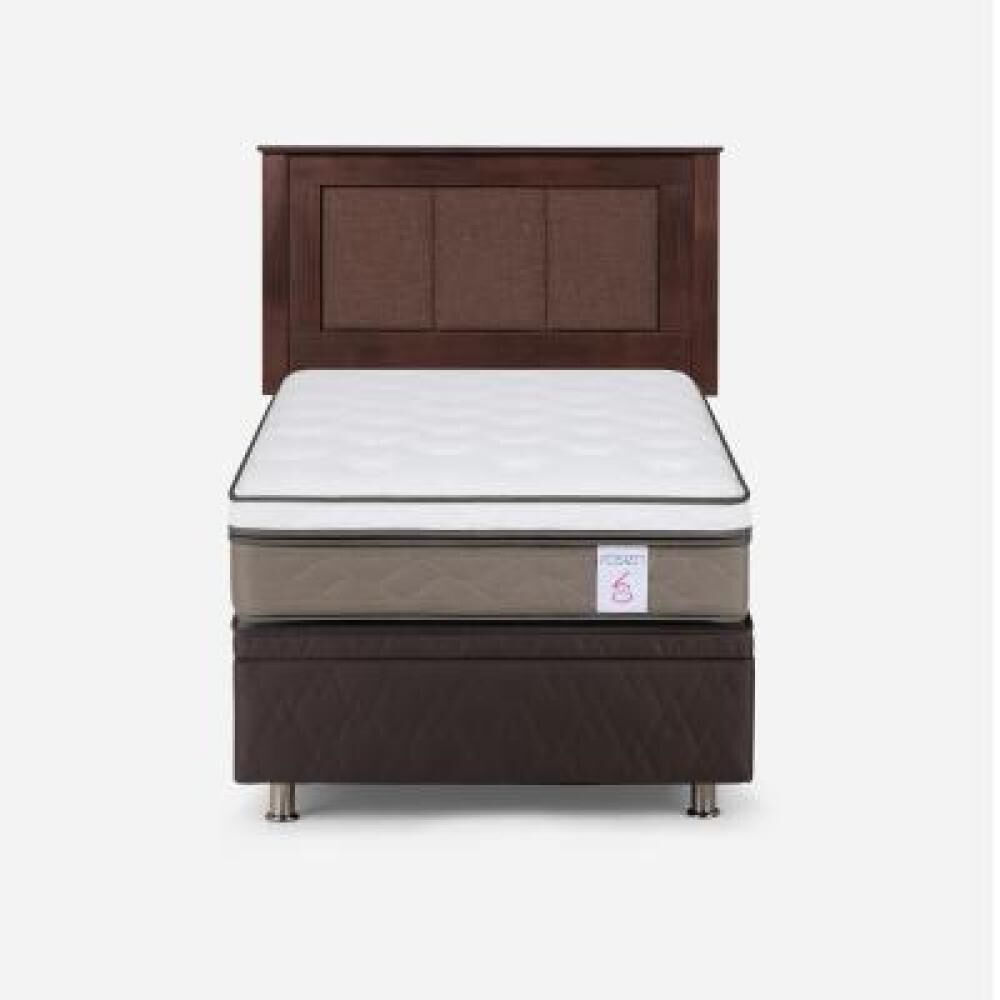 Cama Ba&uacute;l Rosen New Style 6 / 1.5 Plazas / Base Normal + Respaldo image number 5.0