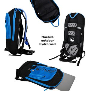 Mochila Outdoor Hydroroad Azul + Bolsa De Agua Lhotse