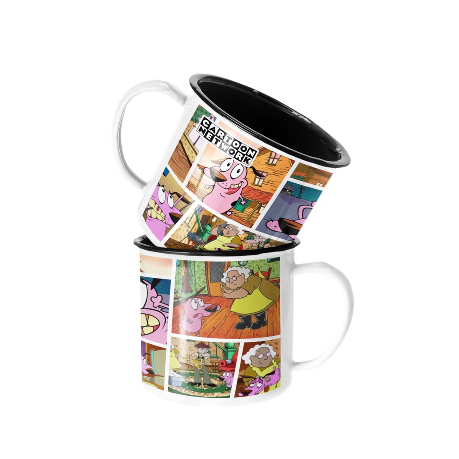 Taza Enlozada Lechera Cartoon Network Coraje Perro Valiente image number 0.0