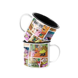 Taza Enlozada Lechera Cartoon Network Coraje Perro Valiente