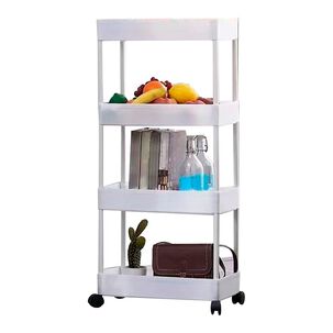 Carrito Organizador 4 Niveles Con Ruedas Multifuncional