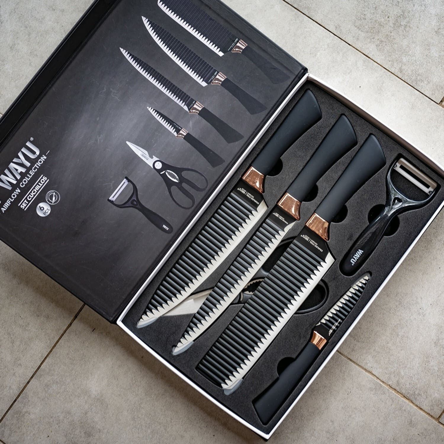 Set Cuchillos Rolling Wayu image number 2.0
