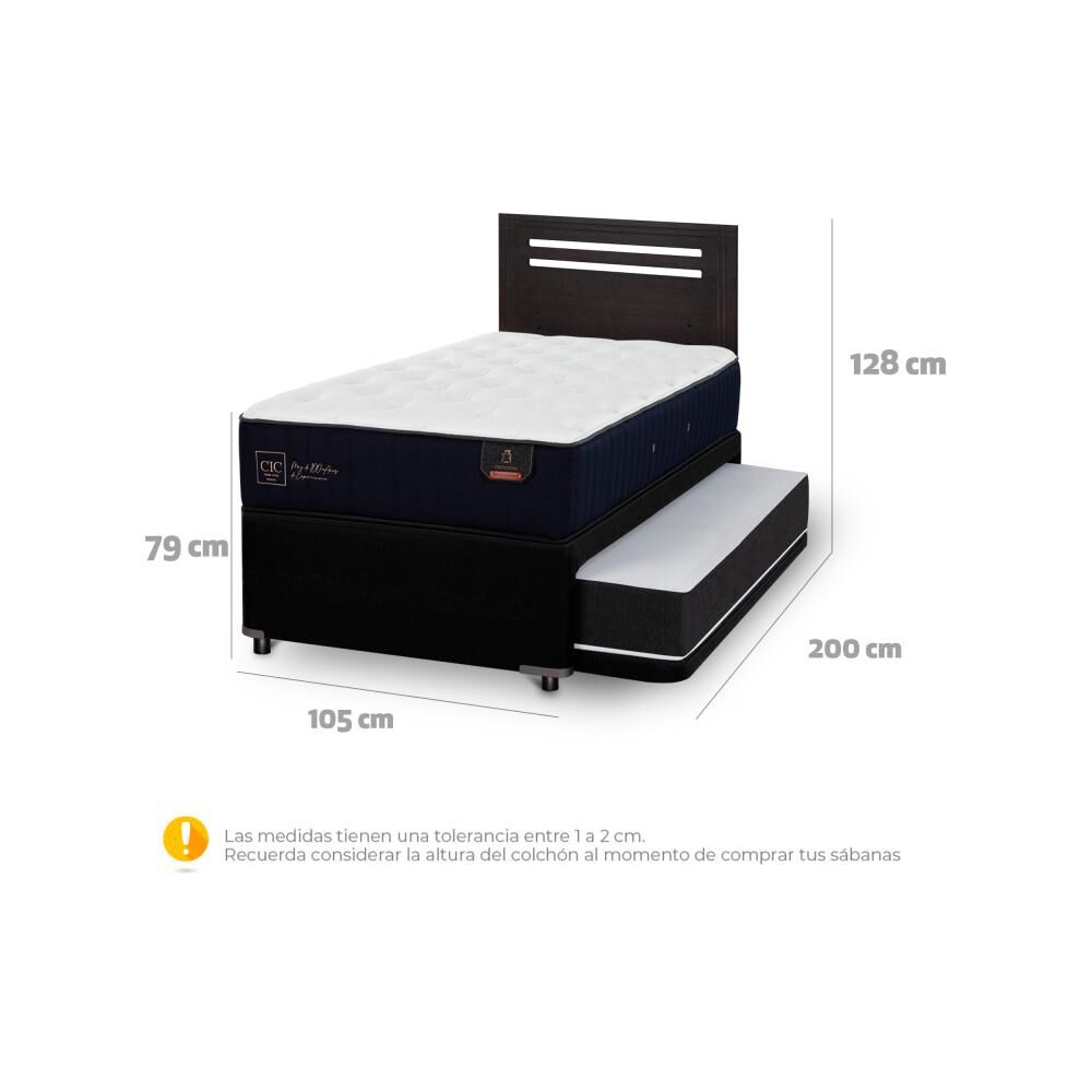 Cama Nido Cic Divan / 1.5 Plazas / Base Funcional + Respaldo image number 5.0