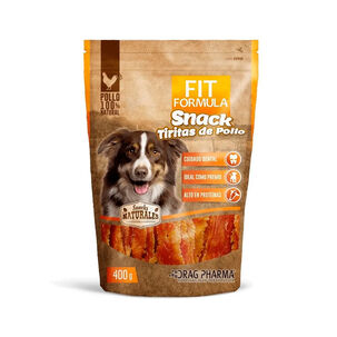 Fit Formula Comida Snack Tiritas De Pollo Perro Mascota 400g