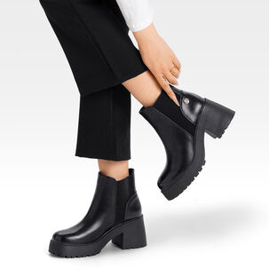 Botin Mujer Casual Eco Cuero Con Felpa Vintage Weide Czy612