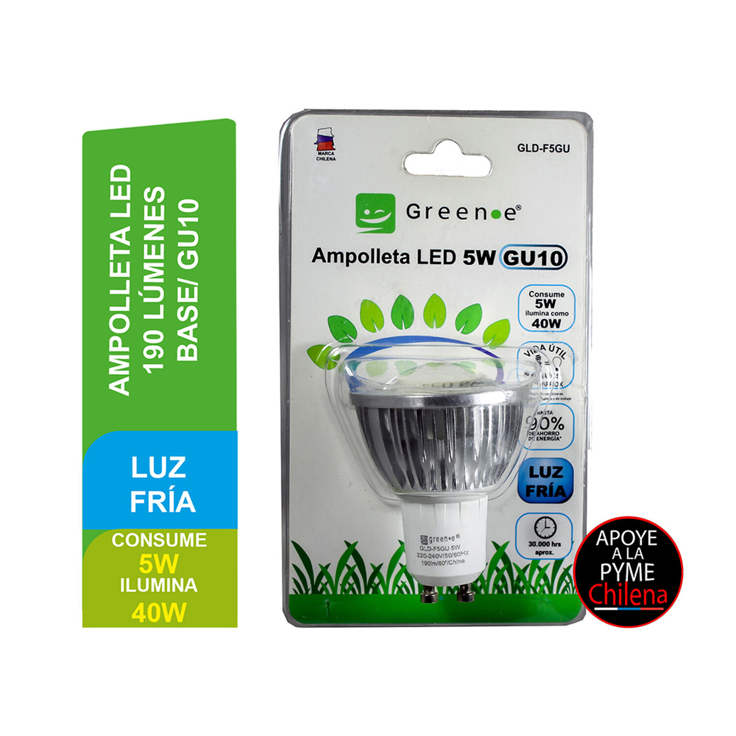 Ampolleta Led 5w. Gu10 Luz Fr&iacute;a image number 2.0