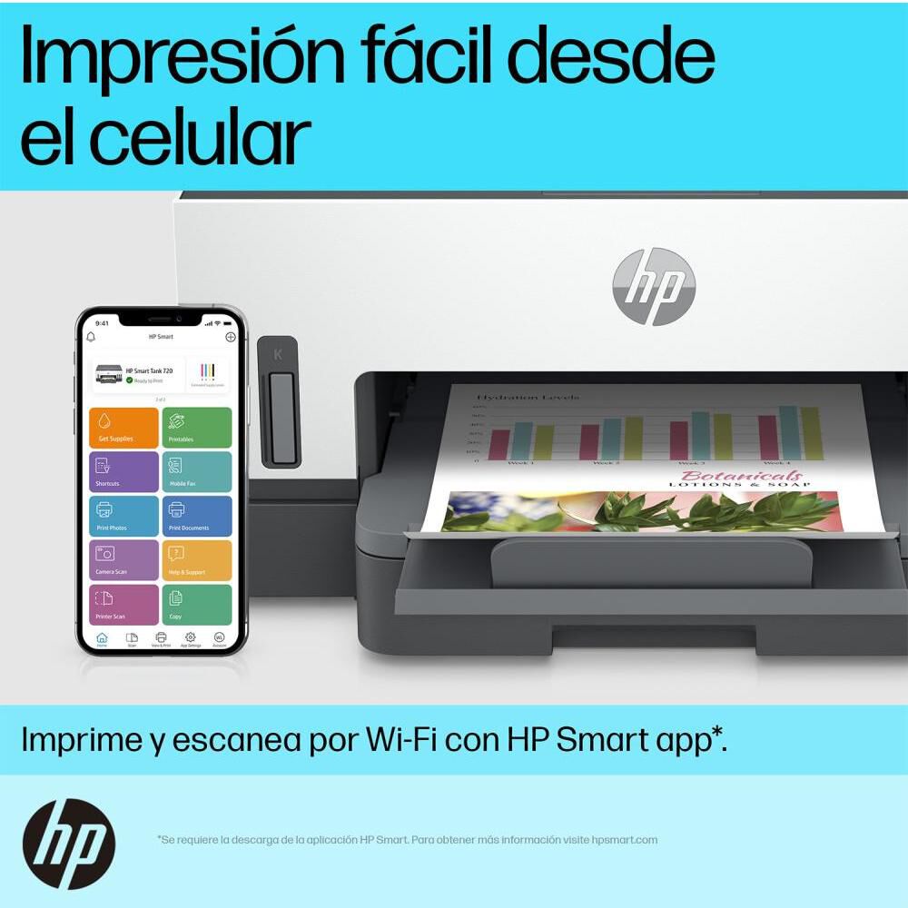Impresora Multifuncional HP Smart Tank 720 image number 8.0