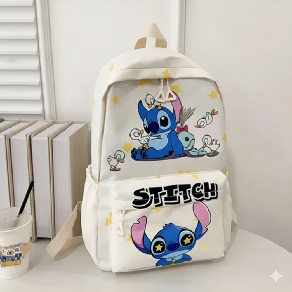 Mochila Infantil Stitch Escolar Estampado Original Disney image number 2.0