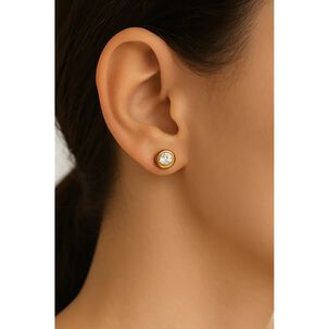 Aros Abridores Punto De Luz 4mm Oro 18k Circ&oacute;n Beb&eacute; Ni&ntilde;a