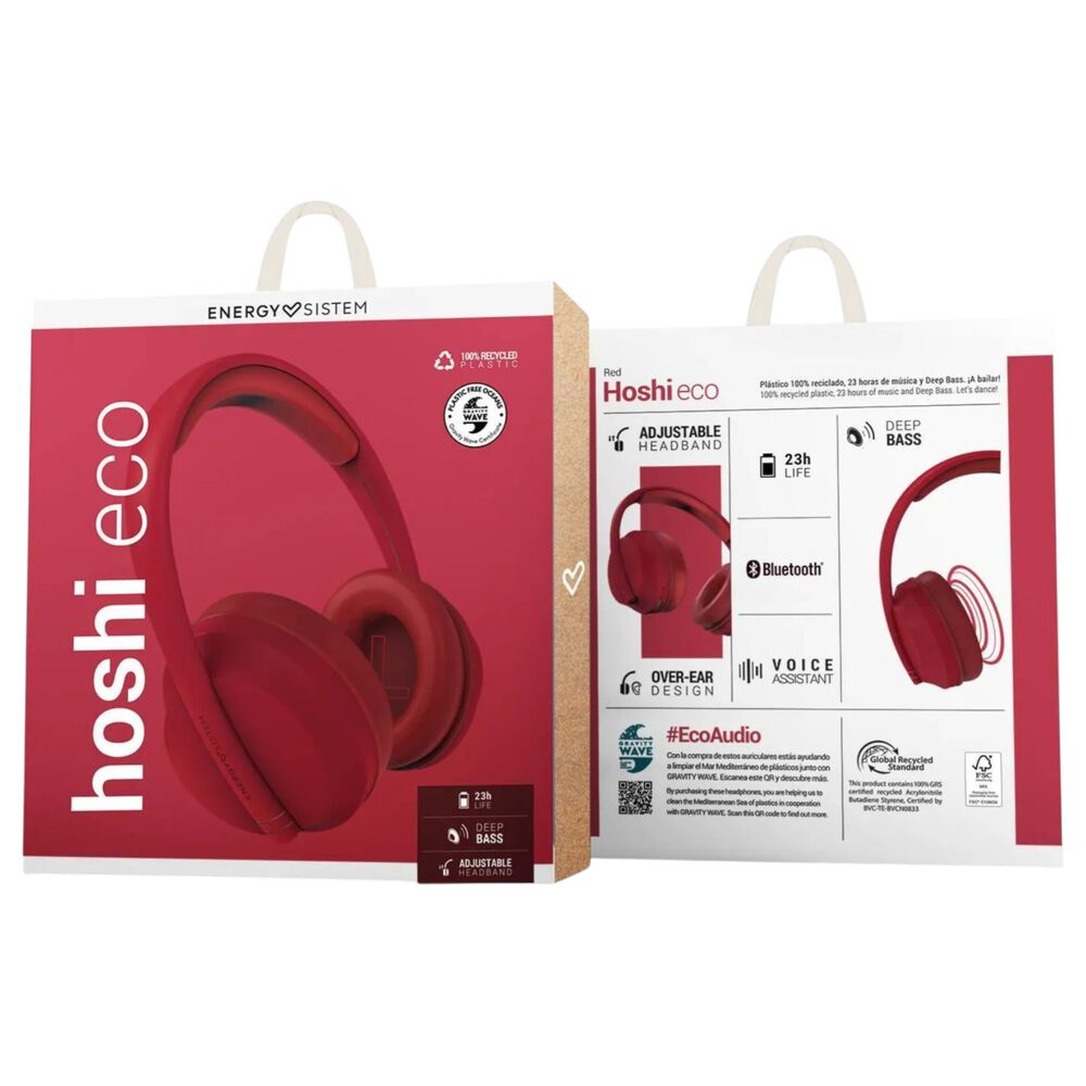 Aud&iacute;fonos Energy Sistem Hoshi Rojo Autonom&iacute;a 23h + Assistant image number 3.0
