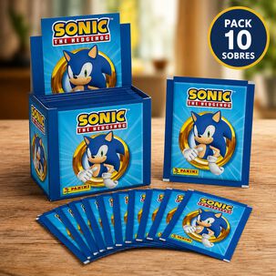 Pack De 10 Sobres Album Sonic The Hedgehog Panini Original