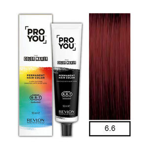 Pro You Color Maker Tintura Permanente Rubio Oscuro Rojizo 6.6 90ml+oxidante