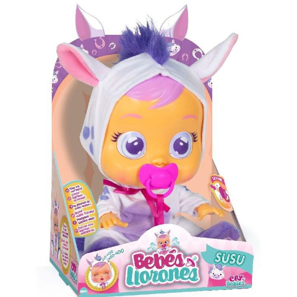 Juguete Muñeca Bebe Lloron Susu 30cm Cry Babys image number 1.0