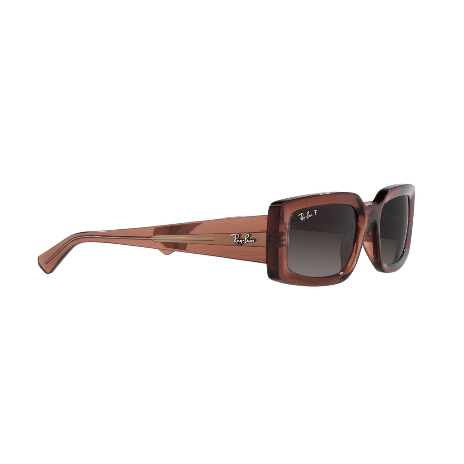 Lentes De Sol Kiliane Transparent Brown Polarizados Bio-based Sustentable Ray-ban image number 10.0