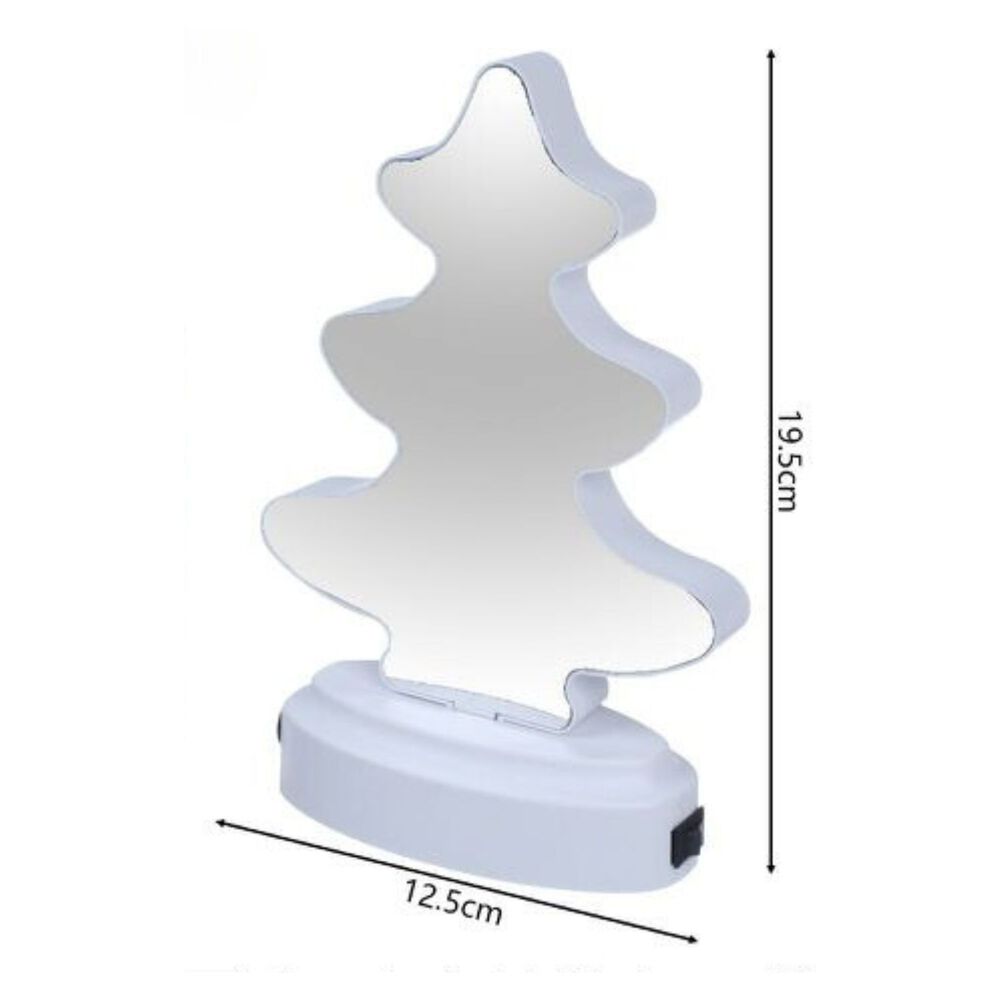 Lampara Espejo Led 3d Pino Navidad Ilusion Tunel Infinito image number 1.0