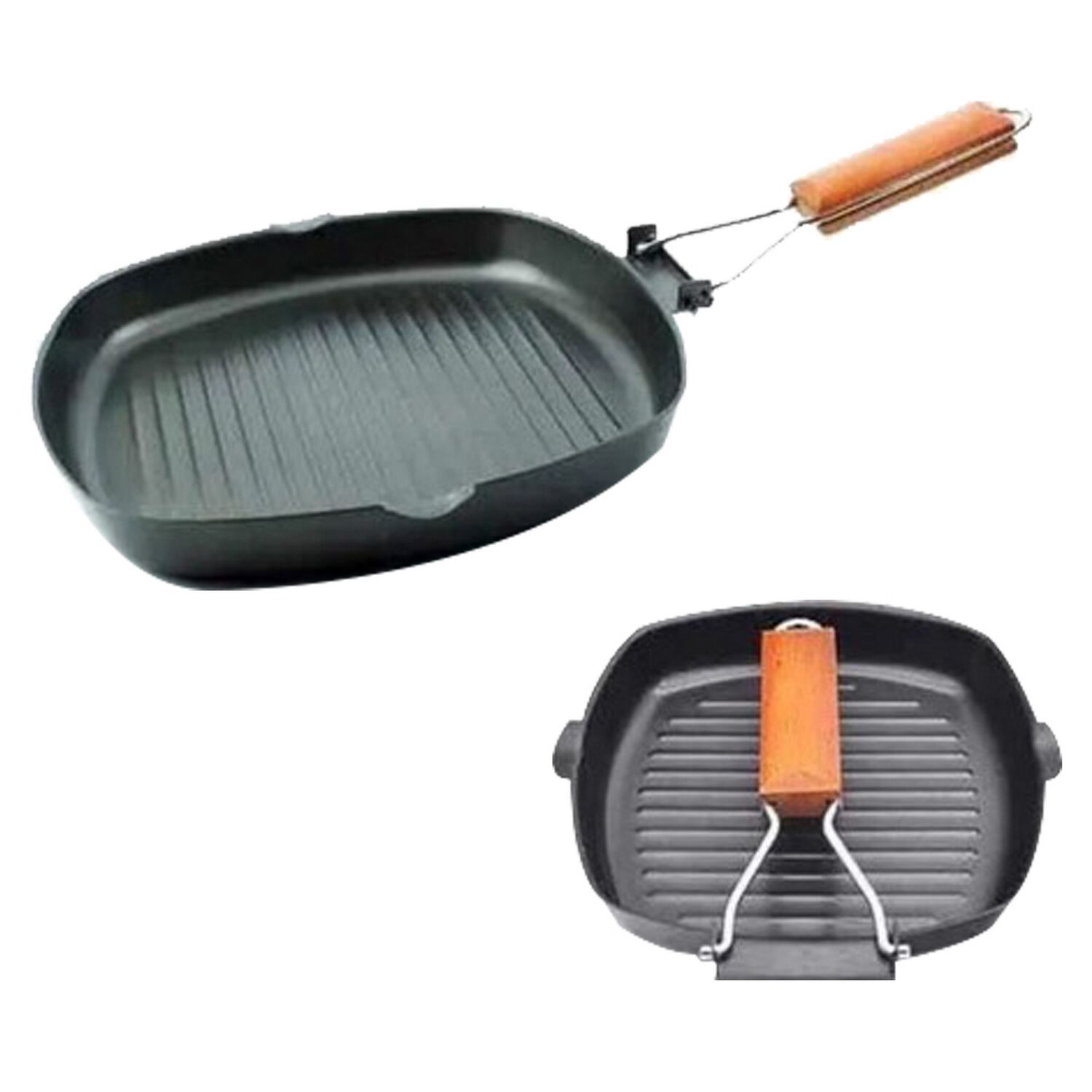 Sart&eacute;n Parrilla Cocina Grill Cuadrado Antiadherente 28 Cm image number 3.0