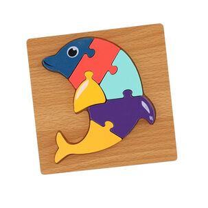Puzzle Rompecabeza De Madera Encaje Didactico 15x15cm Ni&ntilde;os Tortuga