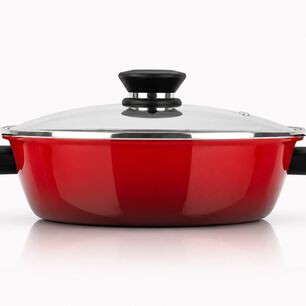 Olla Arrocera Antihaderente 26 Cm 4,5 Litros Modelo Coral Due Marca Magefesa Color Rojo