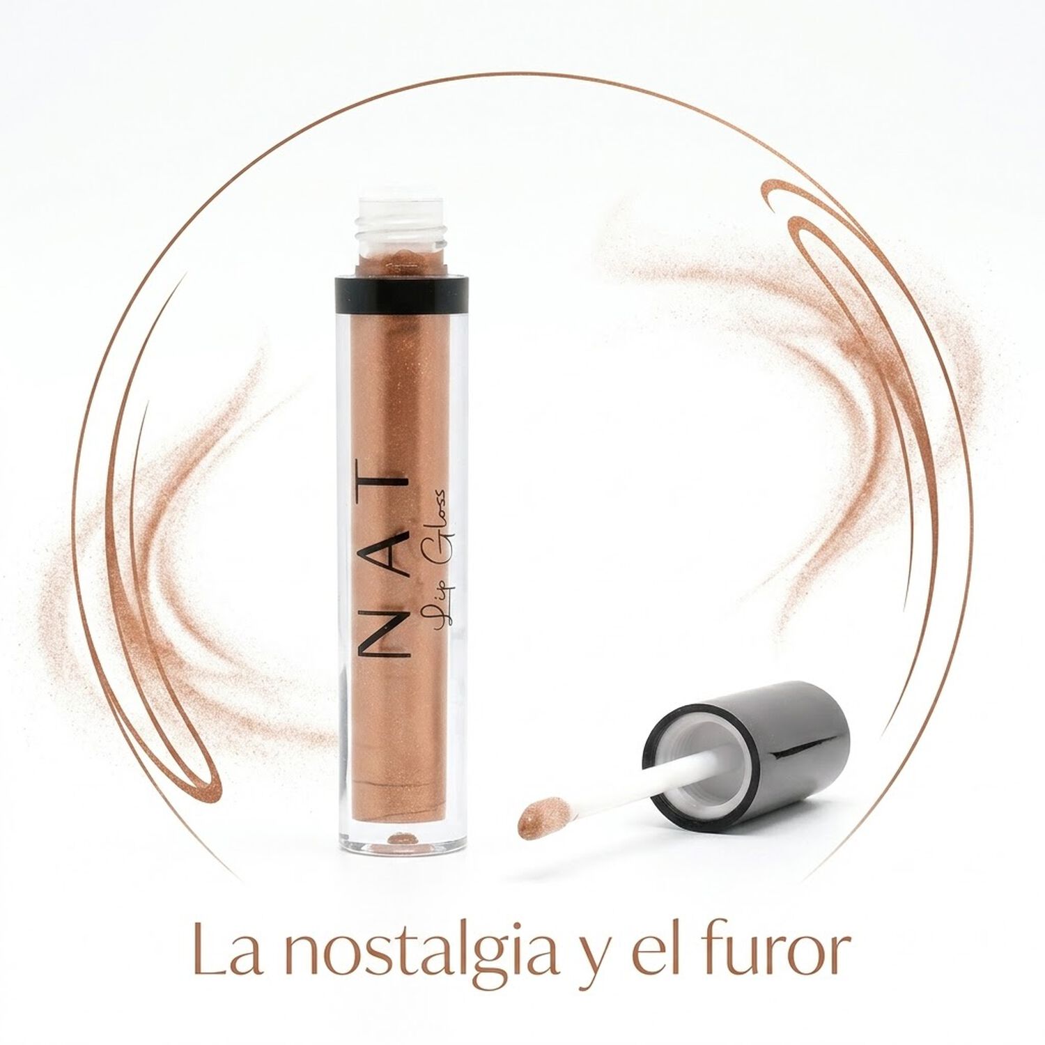 Labial L&iacute;quido Gloss Nat Shining Coffee 3,8 Ml Brillo Intenso image number 2.0