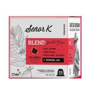 Cápsulas Nespresso Blend Santa Rosa X10 Café Señor K