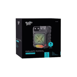 Parlante Bluetooth Con Micr&oacute;fono E Iluminaci&oacute;n Rgb Negro - Ps