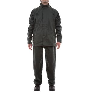 Traje Impermeable Alaska Pu/pvc Verde Petr&oacute;leo