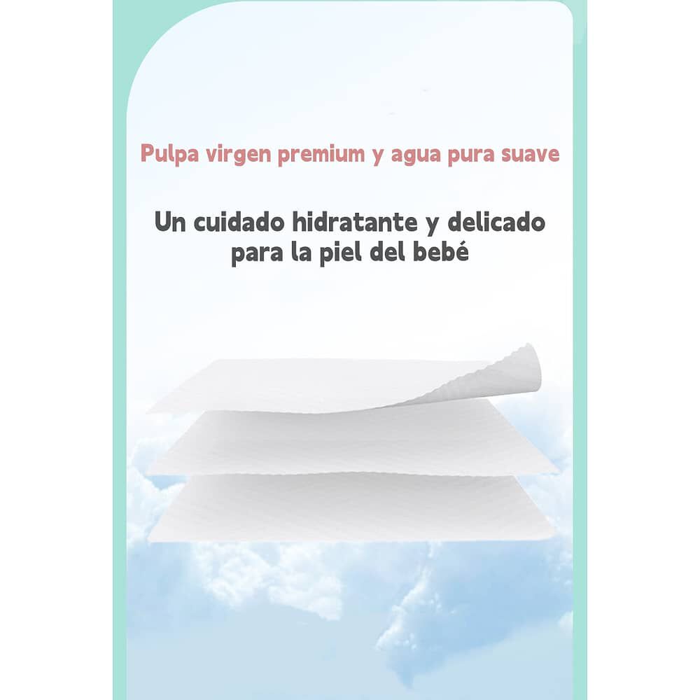 Toallitas H&uacute;medas Con Tapa Pack 2x80 Unidades Lubabycas image number 5.0