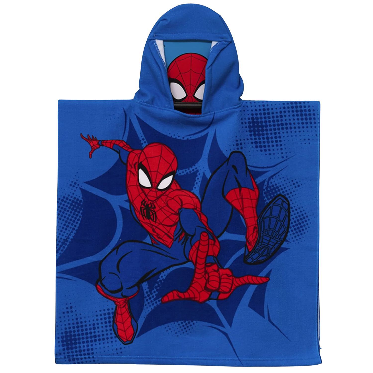 Toalla Playa Piscina Spiderman Capucha Microfibra 60x60 - Ps image number 0.0