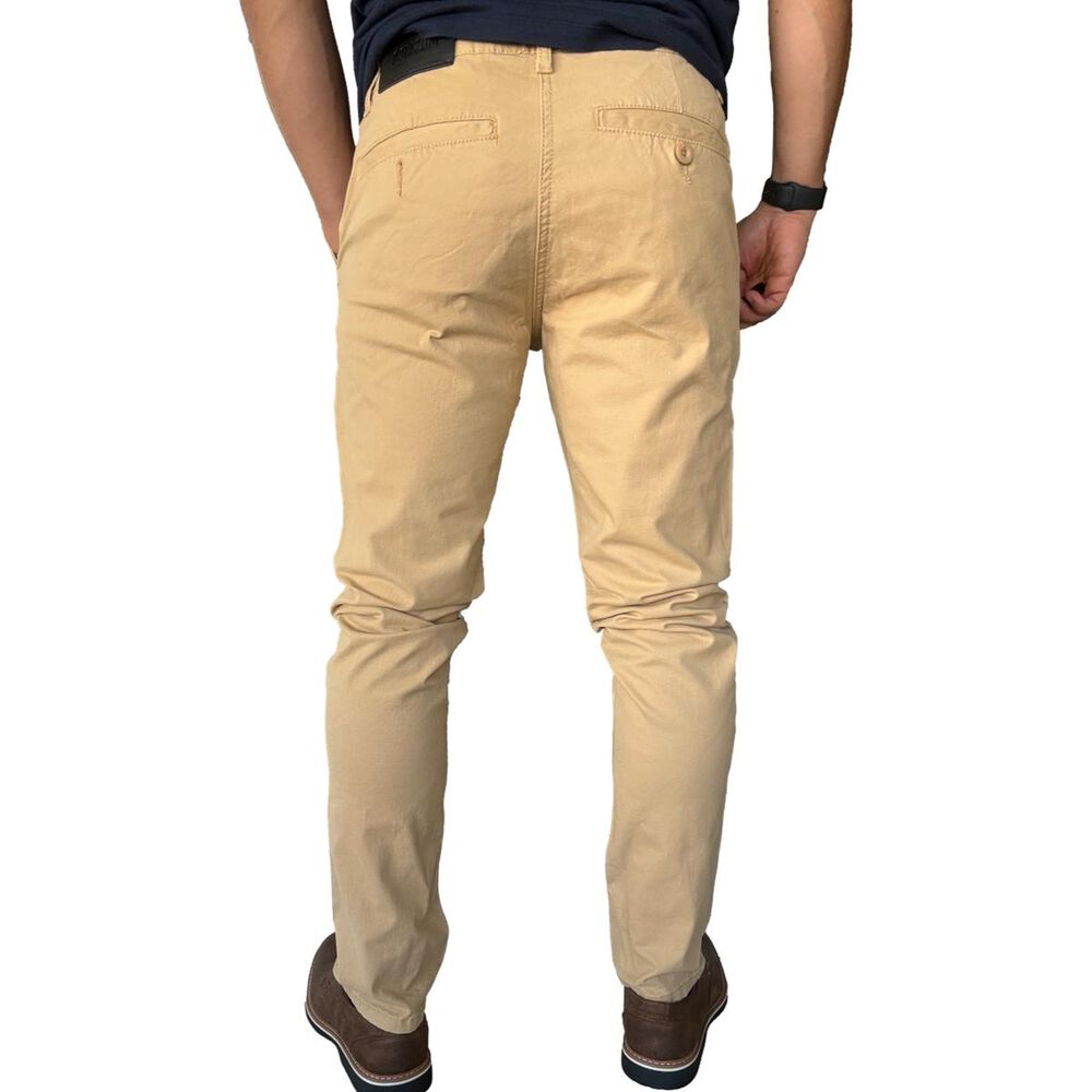 Pantal&oacute;n Elasticado Slim Fit Gabardina Hombre image number 14.0