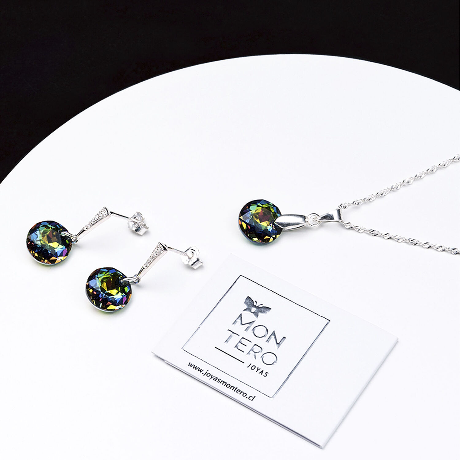 Conjunto Gracia Cristales Genuinos Vitral Medium image number 1.0