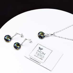 Conjunto Gracia Cristales Genuinos Vitral Medium
