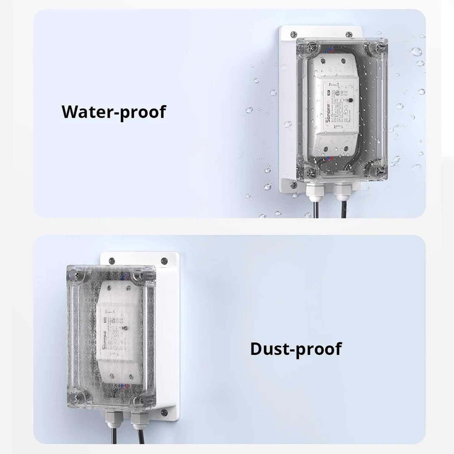 Pack Interruptor Sonoff Basic R4 + Caja Estanca Ip66 image number 1.0