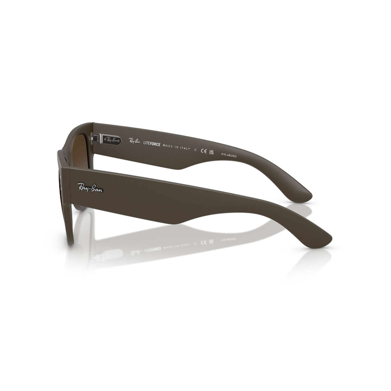 Lentes De Sol Mega Wayfarer Liteforce Marr&oacute;n Polarizados Ray-ban image number 2.0