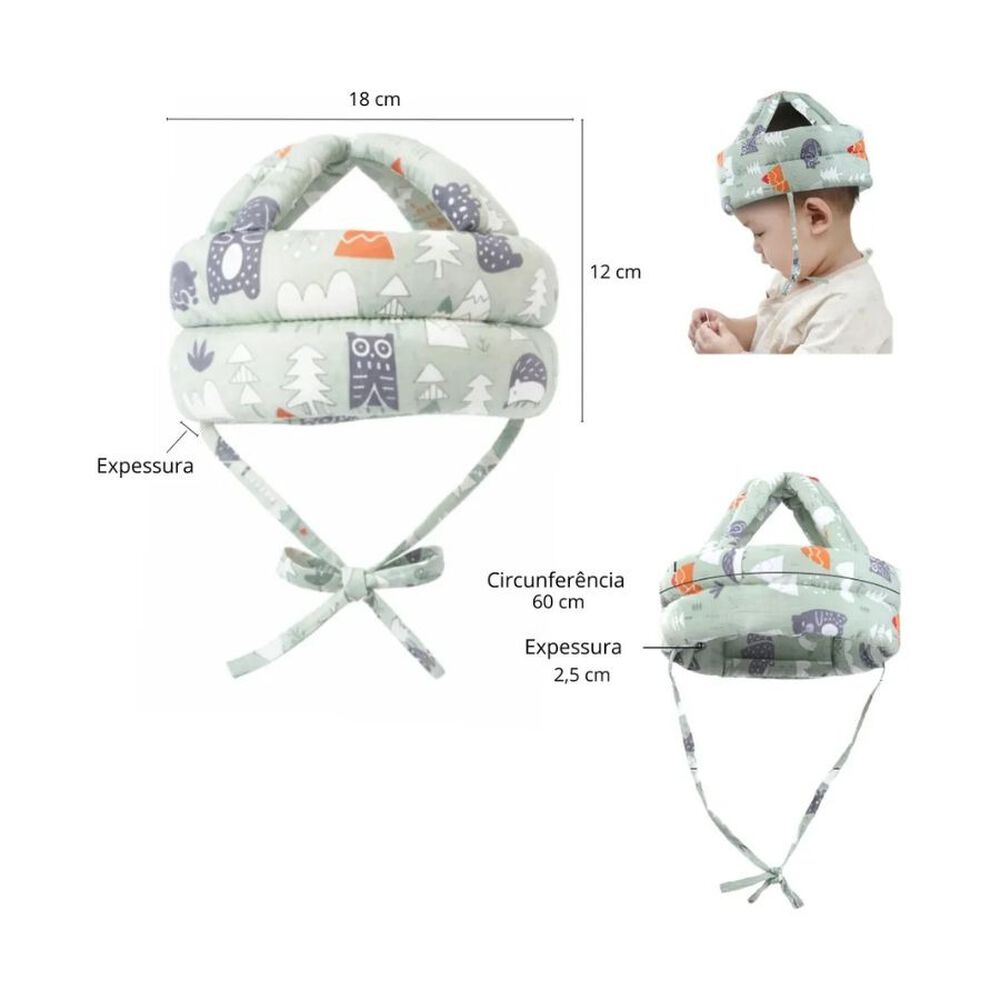 Casco Protector Bebe Antigolpes Gatear Seguridad Infantil image number 3.0