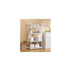 Estante De Cocina Organizador 4 Niveles Multiuso Hogar Blanco