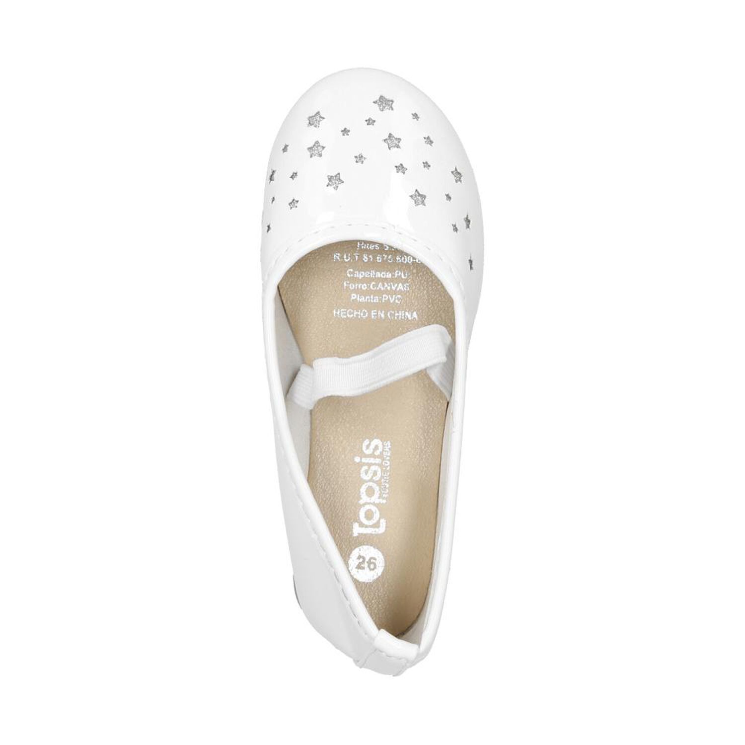 Zapato Infantil Ni&ntilde;a Topsis White image number 4.0